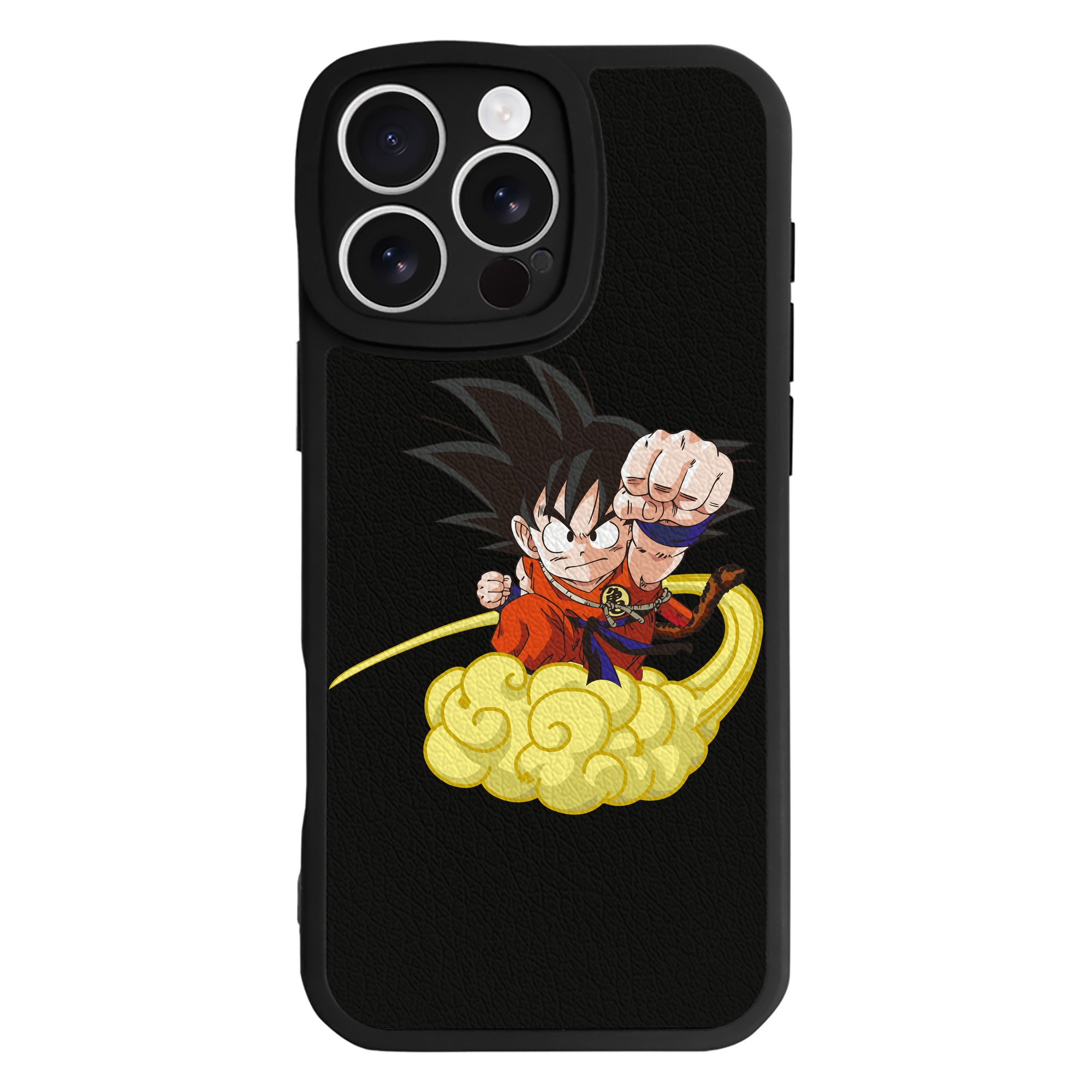 （画像用） ドラゴンボール 孫悟空（そん ごくう）Son Goku カカロット DRAGON BALL Kakarotto 【iPhone 16シリーズ対応】シリコンスマホケース（レザー調） 材質：シリコン